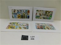 4 ENVELOPES 120 BIRD POSTAGE STAMPS