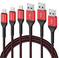 NEW 3PK 6FT iPhone Charger Cables, Fast Charging