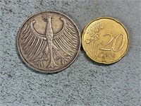 1951 Germany 5 mark plus