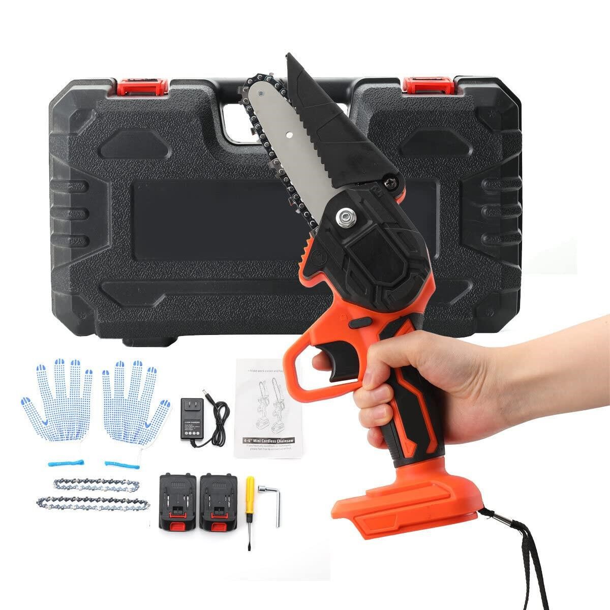 EODSAD Mini Chainsaw Cordless 6 Inch, Small Handhe