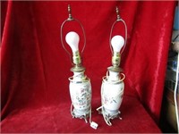 (2) Vintage table lamps.