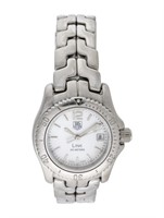 Tag Heuer 27mm Link Mother Of Pearl Dial Watch