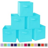 WFF4599  PinkSheep Fabric Cube Storage Bins, 10.5"