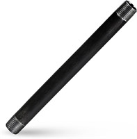 72" Long Pre-Cut Black Steel Pipe with 1-1/2"