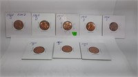 8 Lincoln 1 Cent Coins 1970-S-2003-D  All Gem BU