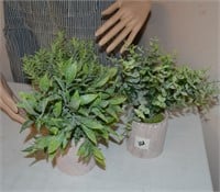 3 Faux Plants