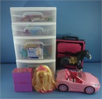 Sterilite 4 Drawer Storage With LOTS of Doll Items