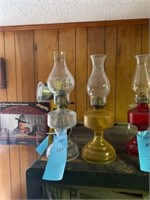 TWO OIL LAMPS