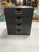 4 drawer wooden storage box 13x10x15