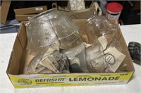 Box of Antique Lamp Shades