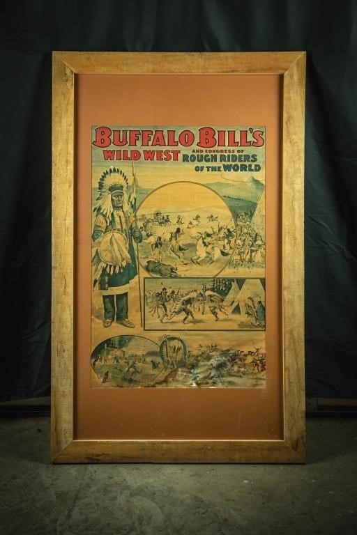 Buffalo Bills Wild West Poster (Framed)