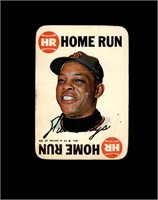 1968 Topps Game Willie Mays VG to VG-EX+