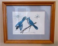 Norman Knott Print of Blue Jays
