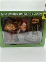 4pc Mini Garden Gnome Set w/ Pathway