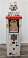 Vintage clown coin toy vending machine