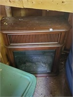 Electric Mantel Heater- Untested Missing Back Leg