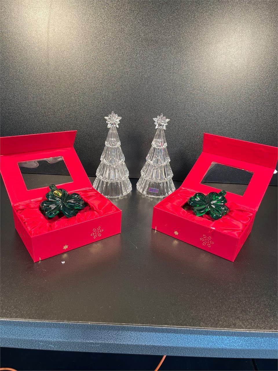 4 Pieces of Xmas Themed Waterford Crystal
