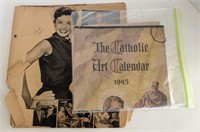 Magazine Cut Outs and The Catholic Calender 1945