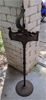 Antique German Viking Ship Folk Art Smoking Stand