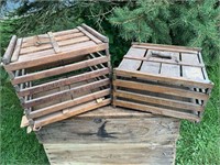 TWO EGG CRATES WITH HUMPTY DUMPTY CUMMER MFG