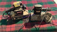 2 Craftsman electric sanders, belt & pad