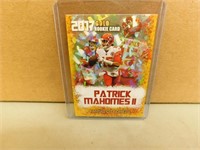 2017 Patrick Mahomes Rookie Gems Gold Card