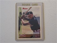 1995 BOWMAN ANDRUW JONES RC RED FOIL BRAVES