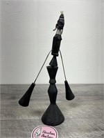 African Carved kinetic balancing art
