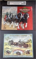 (AD) Budweiser Clydesdales Lithographed Steel And