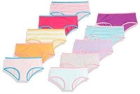 10-Pk Essentials Big Girls' MD Bikini Underwear,