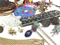 Large Group of Vintage Costume Jewelry & Misc.