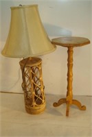 Small Stand and Lamp
