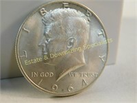 1964 Silver Kennedy US Half Dollar