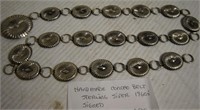 Vintage Handmade Sterling Silver Concho Belt
