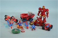 Marvel Spiderman and Iron Man Toys