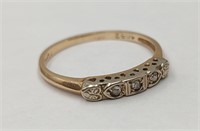 14k Gold & Diamond Ring Size 6