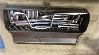 Old metal tool box with  Craftsman ratchets and