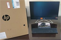 HP All in One computer, keyboard, mouse