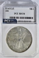 1996 AMERICAN SILVER EAGLE $1