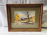 Hand signed wyndell Taylor water color