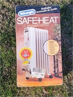 NEW Delonghi Oil Filled Space Heater Safe Heat