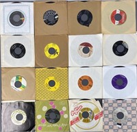 Letters U and V Mystery Lot Vinyl 45 Singles