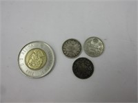3 x 0.05$ Canada 1906-07-20 silver