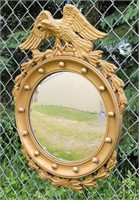American eagle federal style curved glass mirror