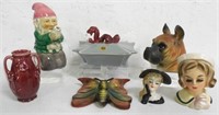 Head Vases/ Candy Dish / Teapot and Others