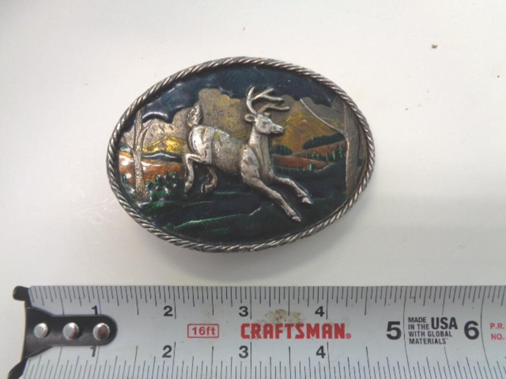 1980 BELT BUCKLE - DEER