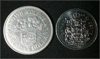 1971 BC dollar in 1994 Canada half dollar