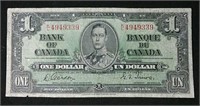 1937 Canada $1 bill #2