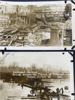 WW1 military real photo 11/11/1918 DESTROYED