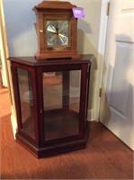 Collectibles display and mantle clock